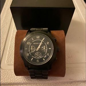 Black Rubber Michael Kors Watch